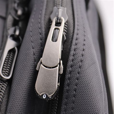 travel backpack with locking zippers.